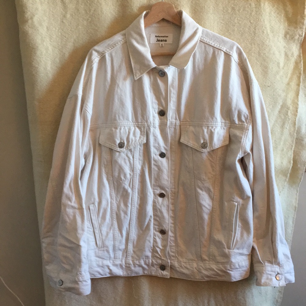 Reformation Brooks Oversized Denim Jacket